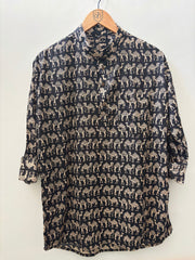 The Bikaner Spirit: Sanganeri Camel Print Kurta