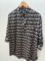 The Bikaner Spirit: Sanganeri Camel Print Kurta