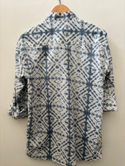 Indigo Shibori: Jaipuri Hand-Dyed Cotton Kurta