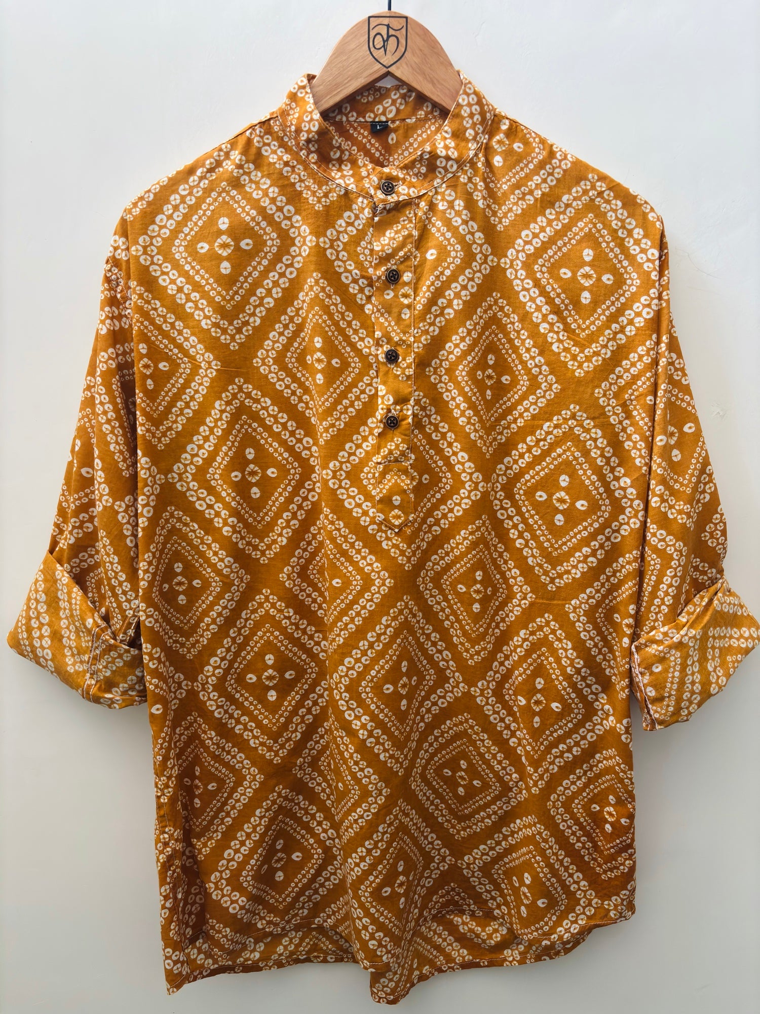 Golden Hues of Bikaner: Sanganeri Bandhani Print Kurta