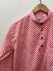 Cotton Lahariya Short Kurta – The Karigar